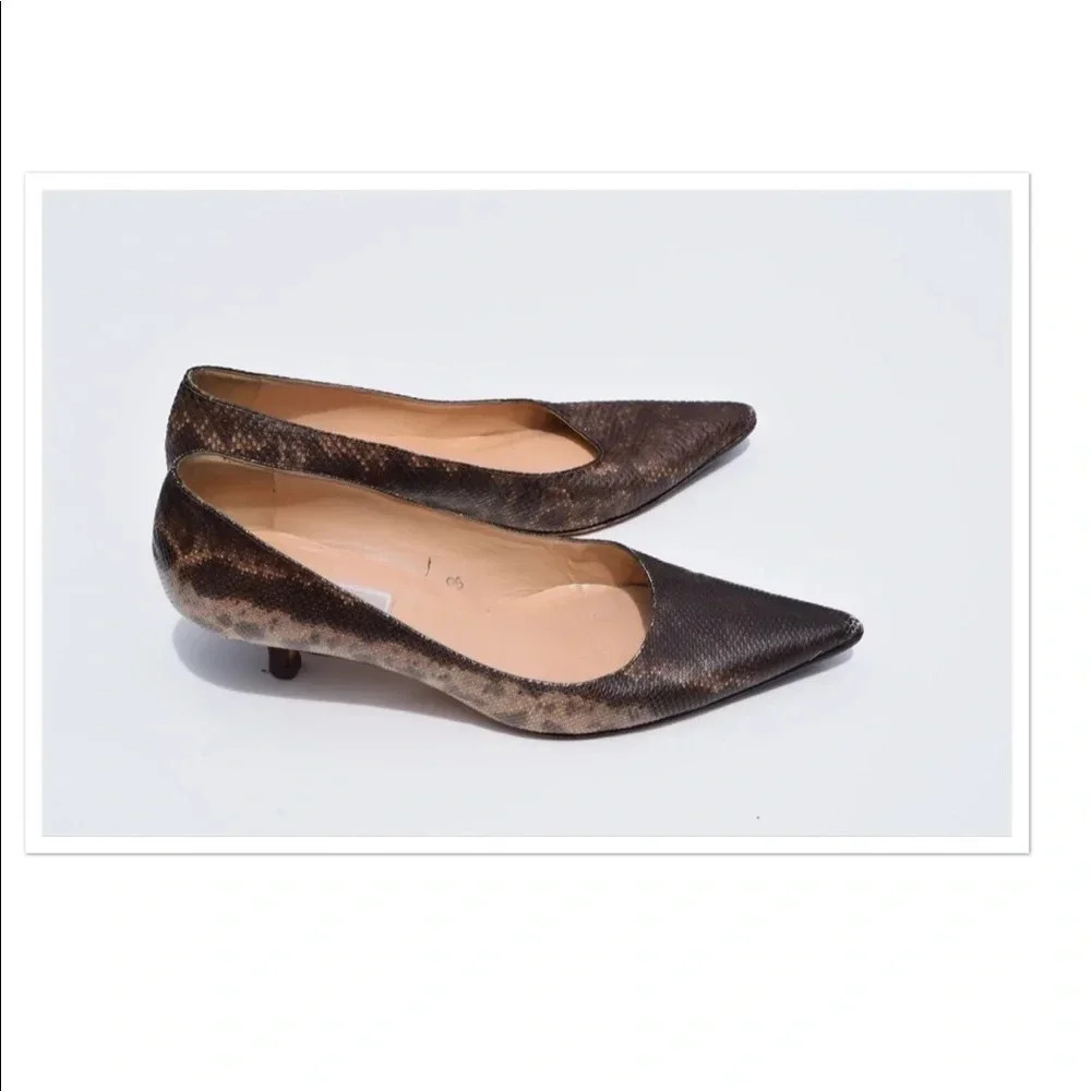 Michael Kors phyton embossed low heels